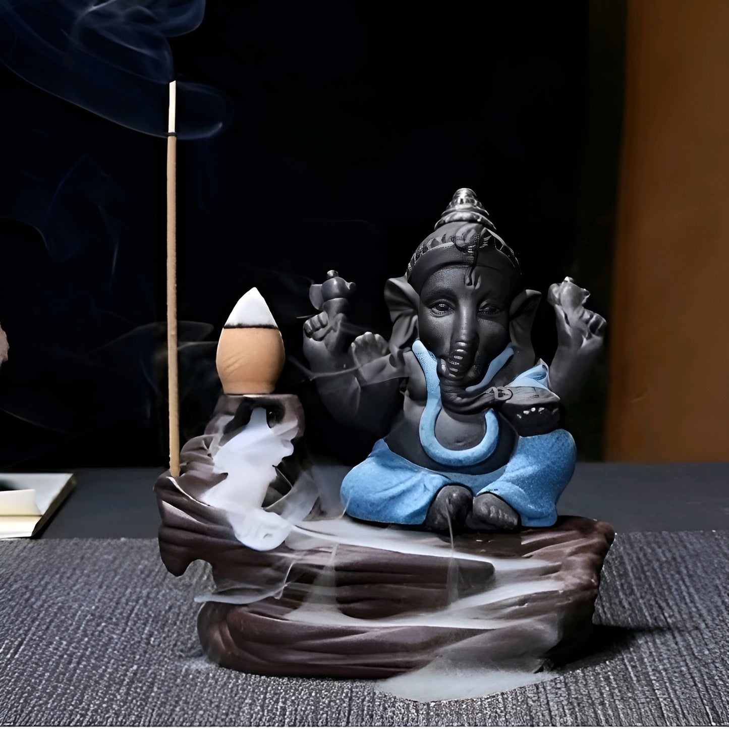 Handcrafted Ganesha Backflow Incense Holder