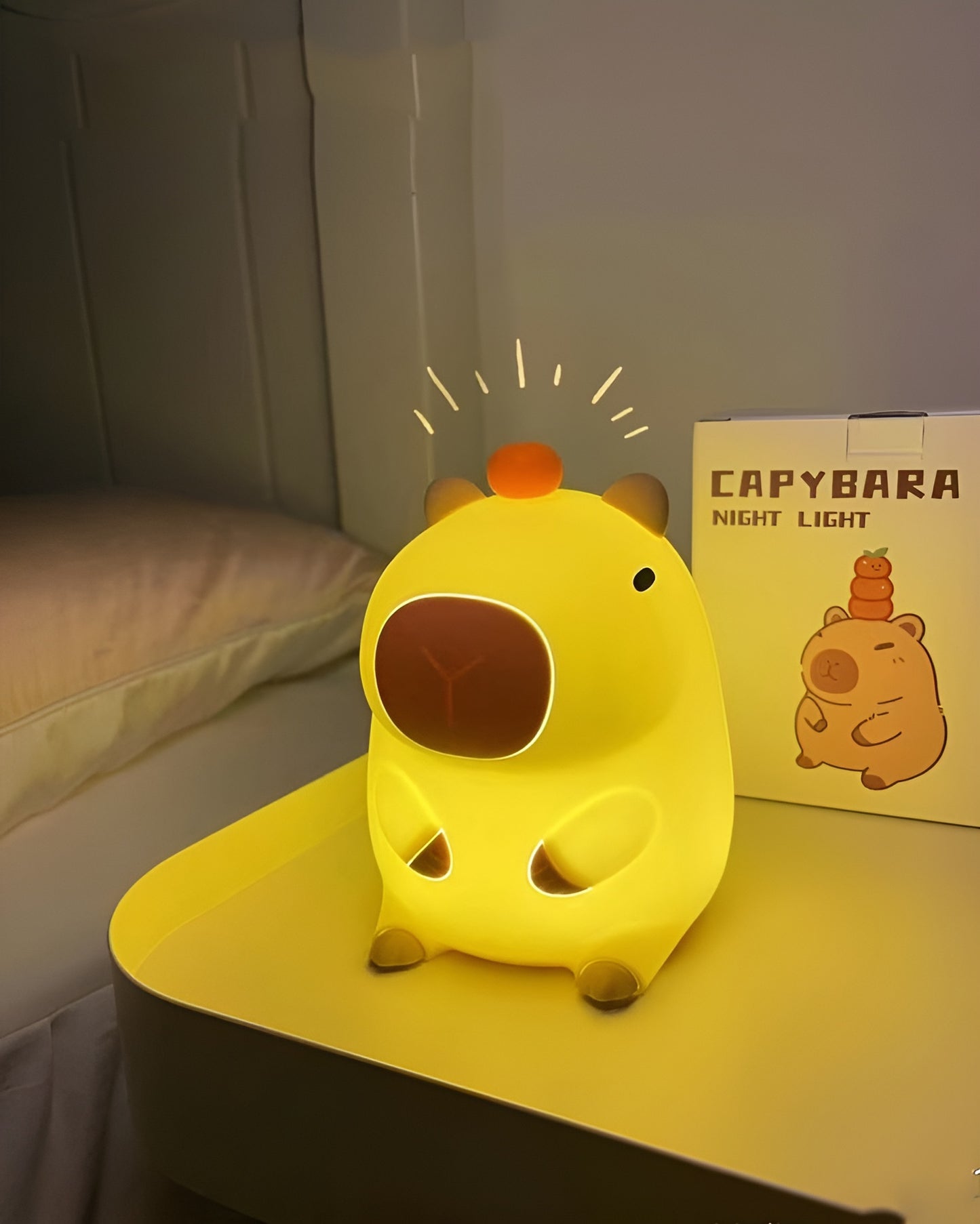 Too Cool to Care Capybara Lamp