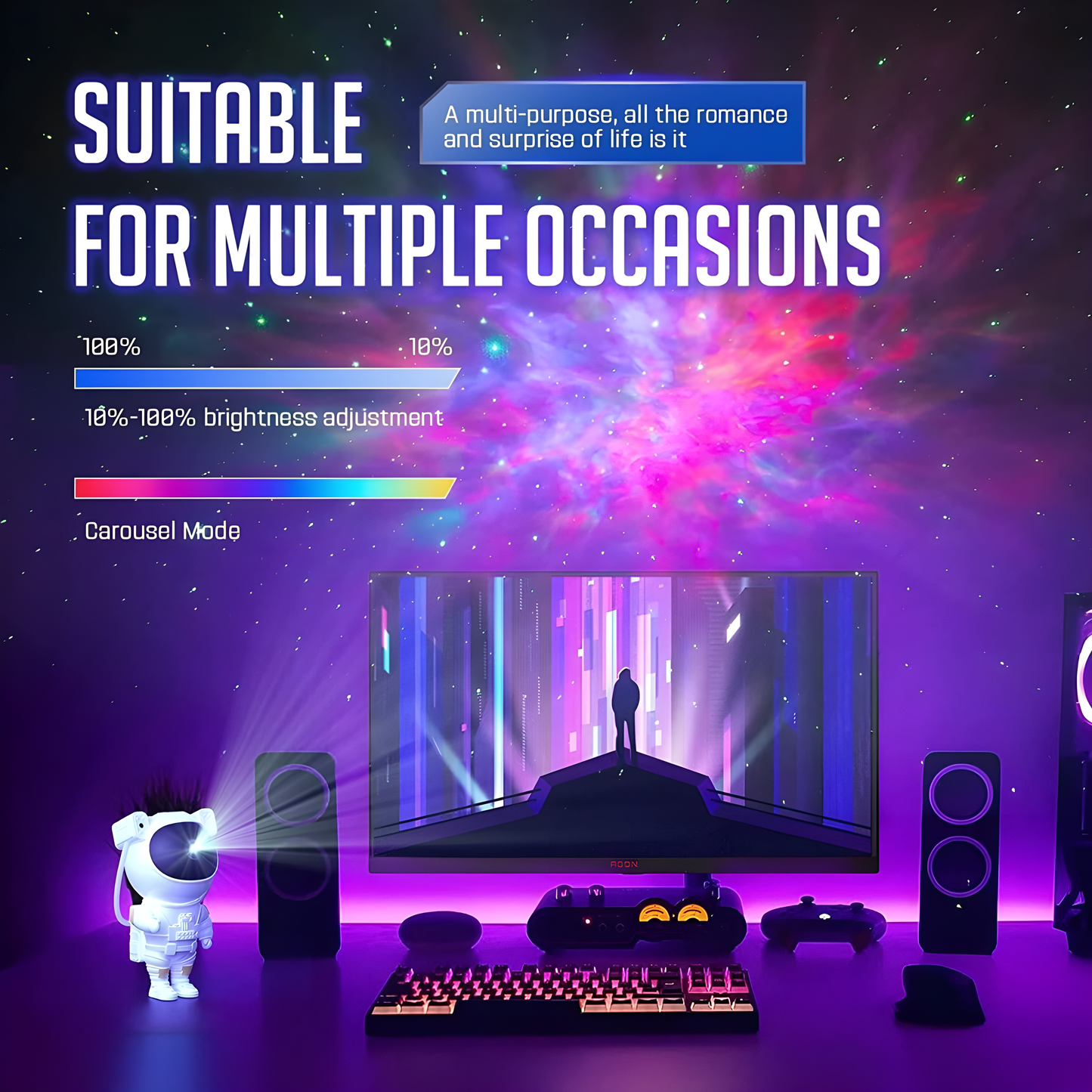 Astronaut Galaxy Projector