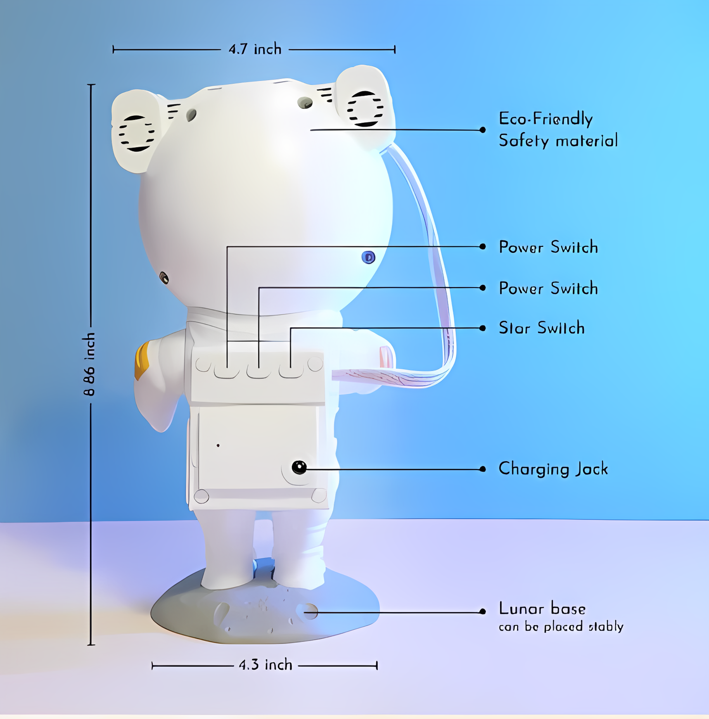 Astronaut Galaxy Projector