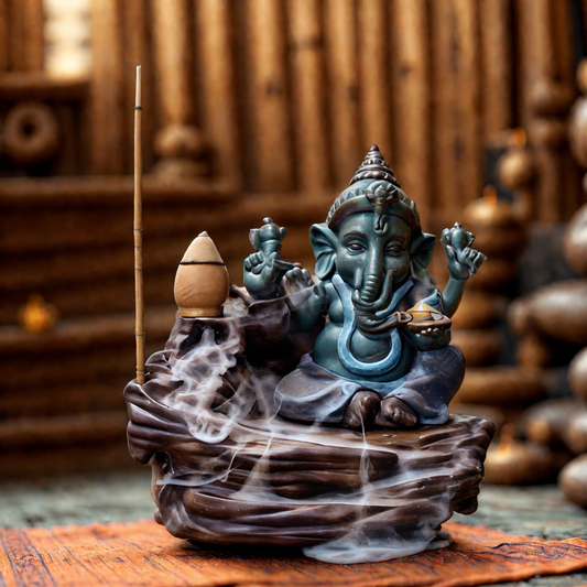 Handcrafted Ganesha Backflow Incense Holder