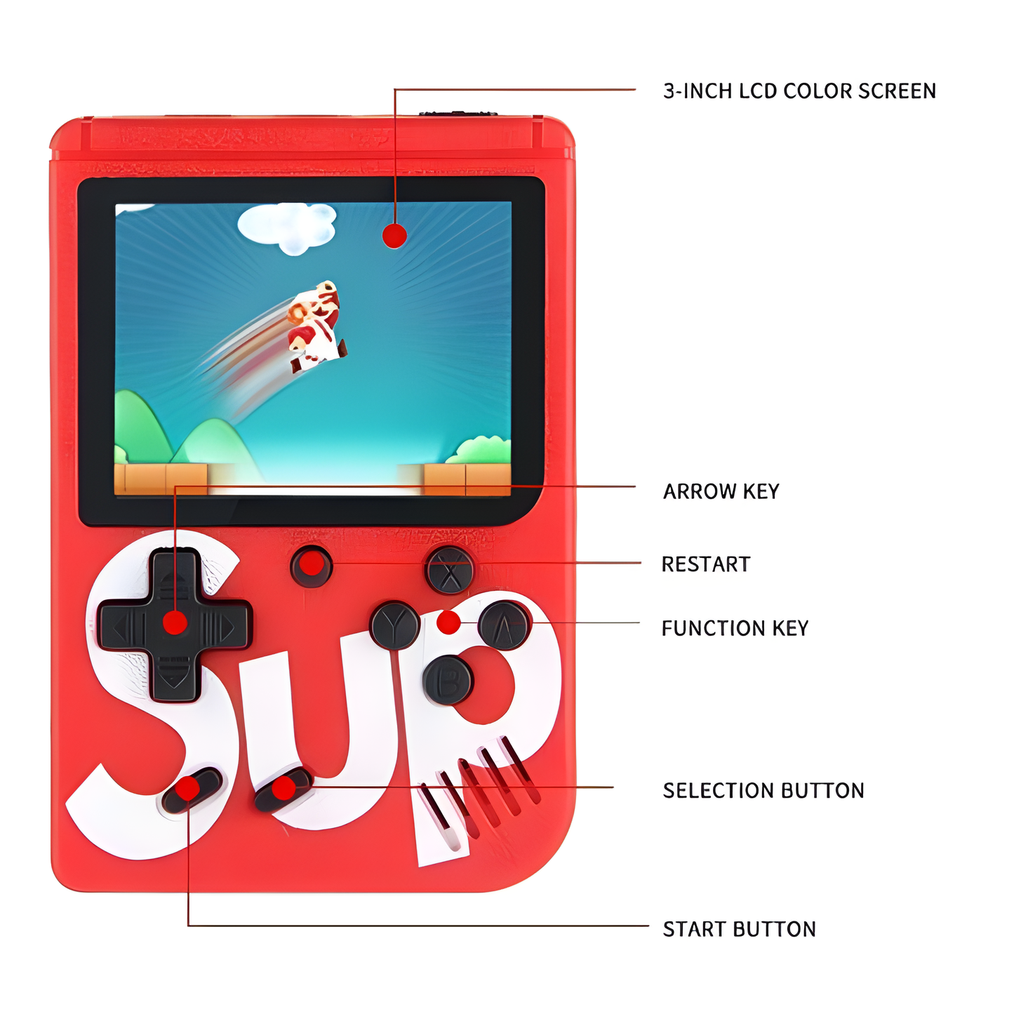 SUP Retro Gamebox 400